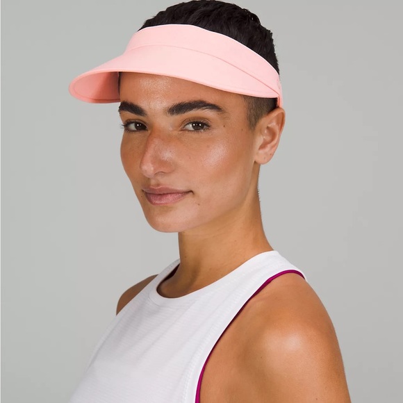 Lululemon Women's Fast Paced Running Visor Dew Pink Tennis Run Fitness NWT Cute - Picture 8 of 9